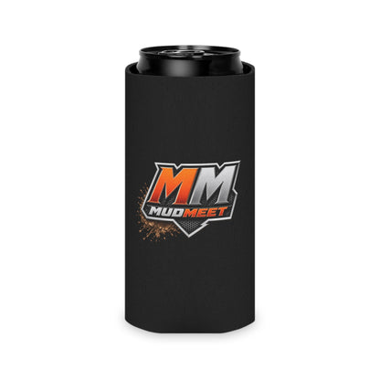 MudMeet Logo Can Cooler with QR Code – Insulated Beverage Koozie