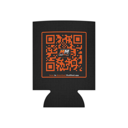 MudMeet Logo Can Cooler with QR Code – Insulated Beverage Koozie