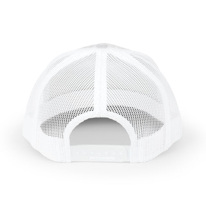 MudMeet Logo Snapback Trucker Hat — Mesh Back Racing Cap