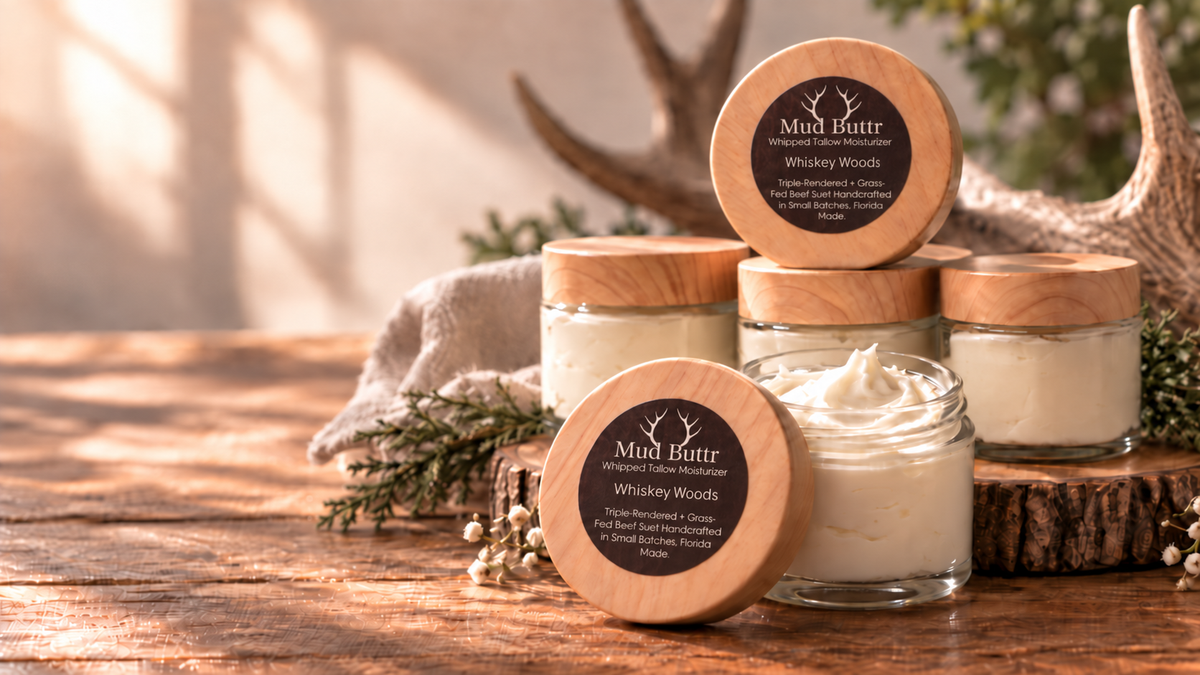 4oz Whipped Tallow- Whiskey Woods