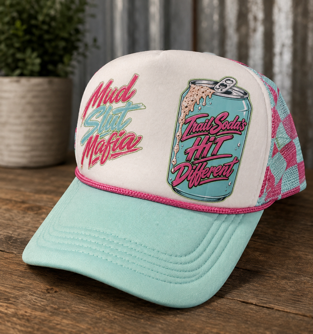 Trail Soda's Hit Different Foam Trucker Hat