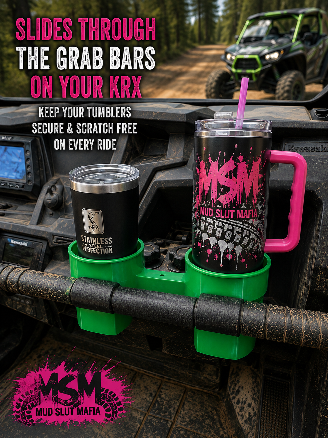KRX Grab Bar Tumbler Holder